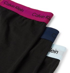 Calvin Klein Underwear - Three-Pack Stretch-Cotton Boxer Briefs - Men - Black