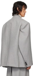 Hed Mayner Gray Flannel Blazer