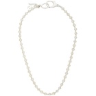 Hatton Labs SSENSE Exclusive Silver Classic Pearl Chain Necklace