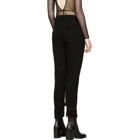 Ann Demeulemeester Black Mustang Cropped Trousers