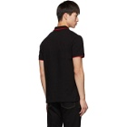 Versace Jeans Couture Black Logo Patch Polo