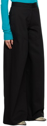 Jil Sander Black Wide-Leg Denim Trousers