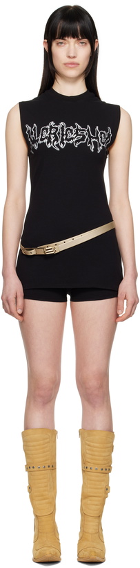 Photo: 032c Black Super Bad Jersey Minidress