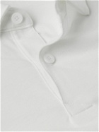 adidas Golf - Go-To Logo-Print AEROREADY Recycled-Jersey Polo Shirt - White