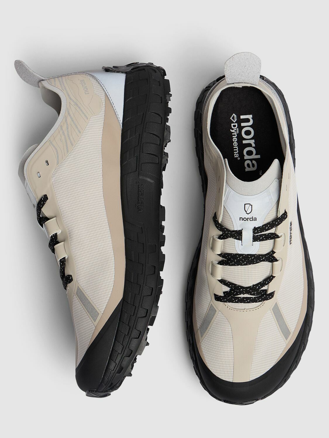 Norda Women's 001 Trainers - Glitch Dyneema / Tan / White
