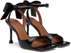 SHUSHU/TONG Black Bow Heeled Sandals