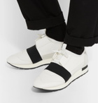 Balenciaga - Race Runner Leather, Neoprene, Suede and Mesh Sneakers - Men - White