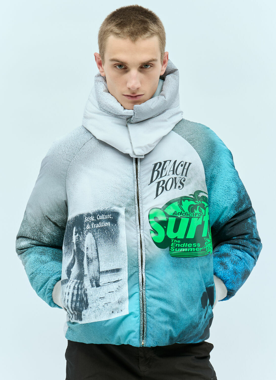 ERL Beach Boys Puffer Vest