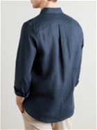 Derek Rose - Monaco Linen Shirt - Blue