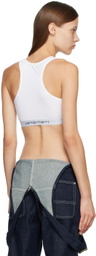 Carhartt Work In Progress White Script Racer Bra