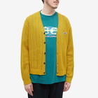 LMC Men's Oval Logo Knit Cardigan in Olive