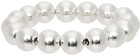 Jil Sander Silver Metal Sphere Bracelet