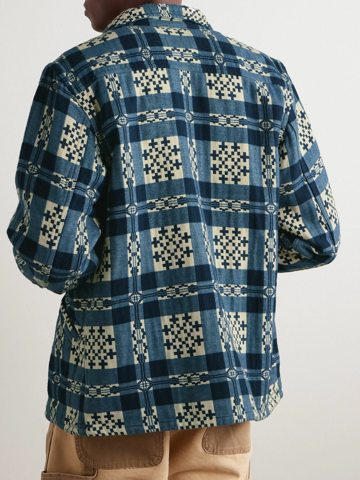 新品 24 aw RRL BROWN BEAR OVER SHIRT S Brown Bear Overshirt in Creme Navy – Blue Owl Workshop