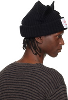 Charles Jeffrey LOVERBOY Black Chunky Ears Beanie