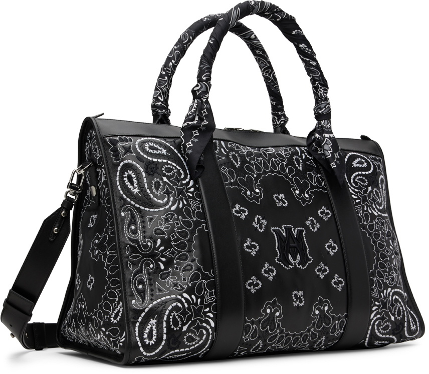 AMIRI bandanna weekener bag アミリ　バンダナバッグ AMIRI Black Bandana Weekender Bag Amiri