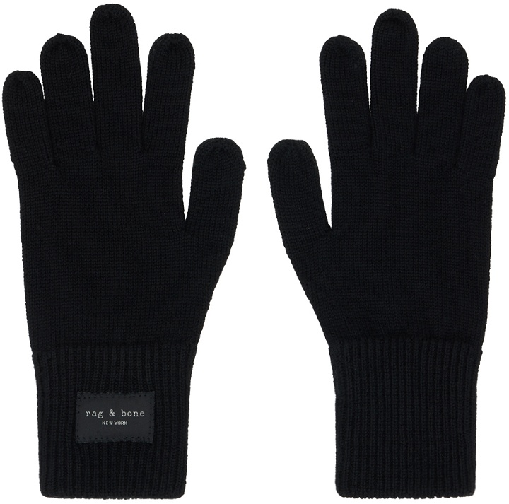 Photo: rag & bone Black Addison Gloves