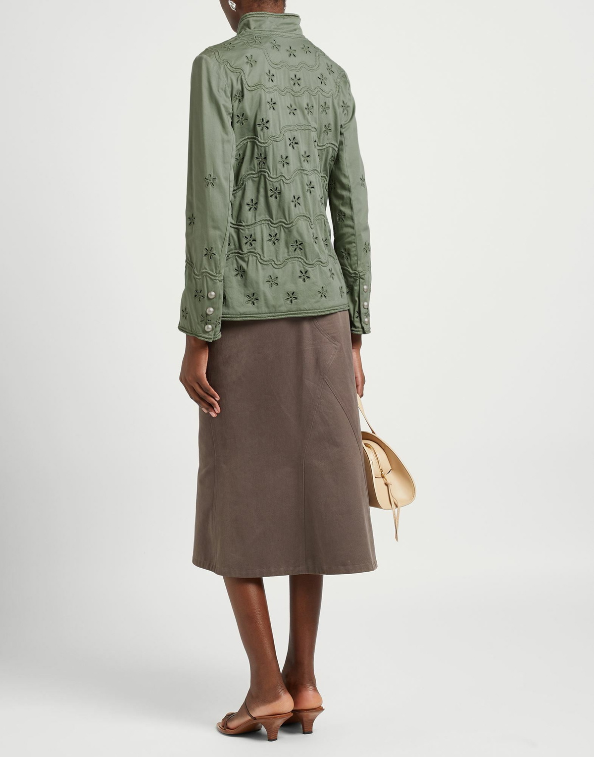 Ermanno Scervino Womens Jacket Military in Green