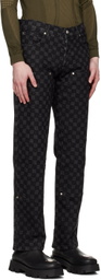 MISBHV Black Monogram Jeans