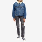 Levi's Women's 90s Sherpa Denim Trucker Jacket in After School Sitcom