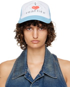 HOLLYWOOD GIFTS SSENSE Exclusive Blue & White 'I Love Real Life' Cap