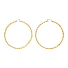 JW Anderson Gold Extra Large Twisted Earrings