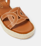 Tod's Leather espadrille sandals
