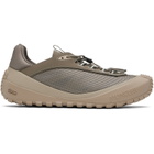 Moncler Taupe Trailgrip LP Suede & Nubuck Sneaker