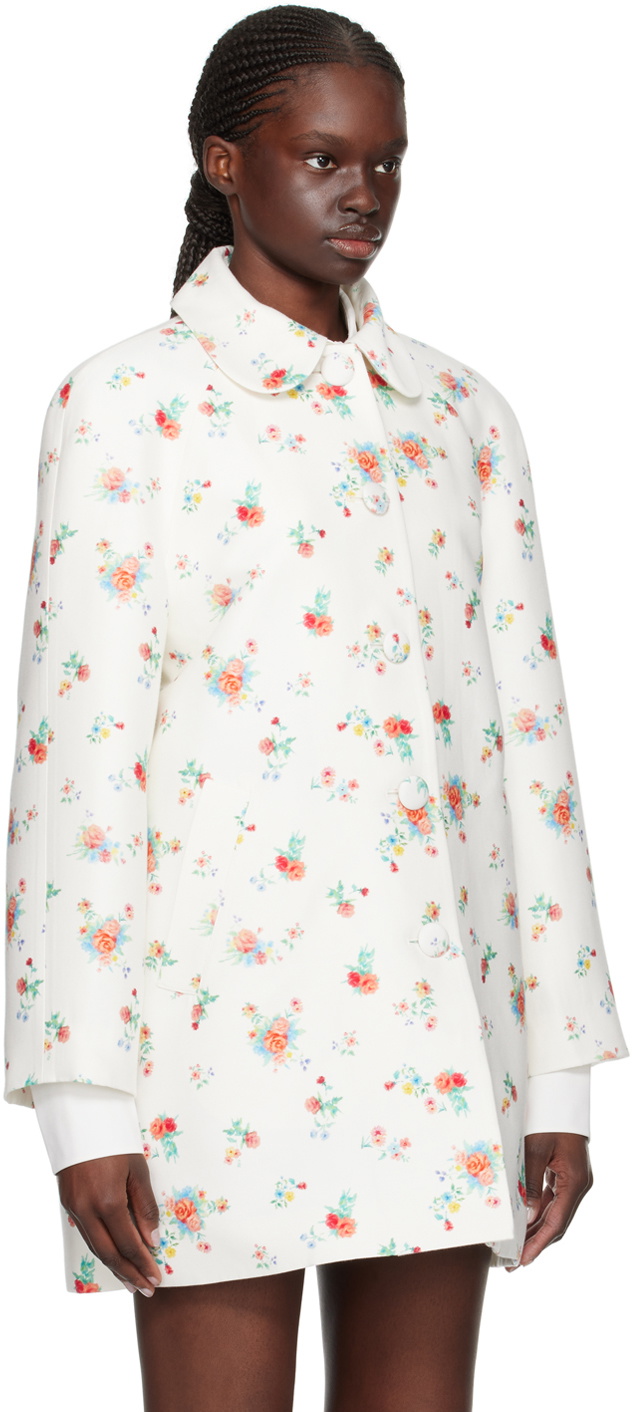 SHUSHU/TONG White Floral Coat Shushu/Tong