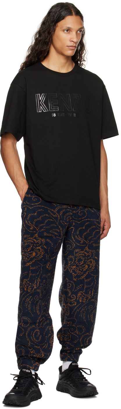 Kenzo Black Kenzo Paris Archive 1970 Oversized T-Shirt Kenzo
