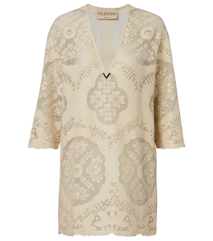 Photo: Valentino VGold floral cotton-blend tunic