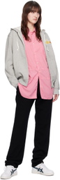 Comme des Garçons Shirt Gray Lacoste Edition Hoodie