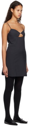 System Navy Cutout Minidress