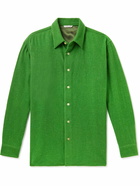 Auralee - Wool-Blend Tweed Shirt - Green