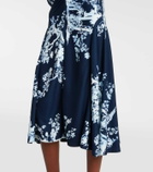 Erdem Floral gathered midi dress