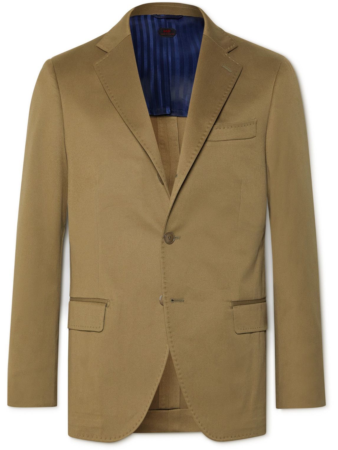 MP Massimo Piombo - Andy Slim-Fit Unstructured Cotton-Blend Twill Suit Jacket - Brown