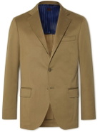 MP Massimo Piombo - Andy Slim-Fit Unstructured Cotton-Blend Twill Suit Jacket - Brown
