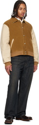 Wales Bonner Tan 'The Homecoming Varsity' Jacket