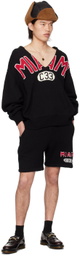 RICE NINE TEN Black College Shorts