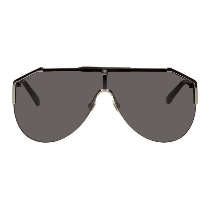 Photo: Gucci Black Retro Mask Sunglasses