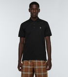 Burberry - TB Monogram cotton and silk polo shirt