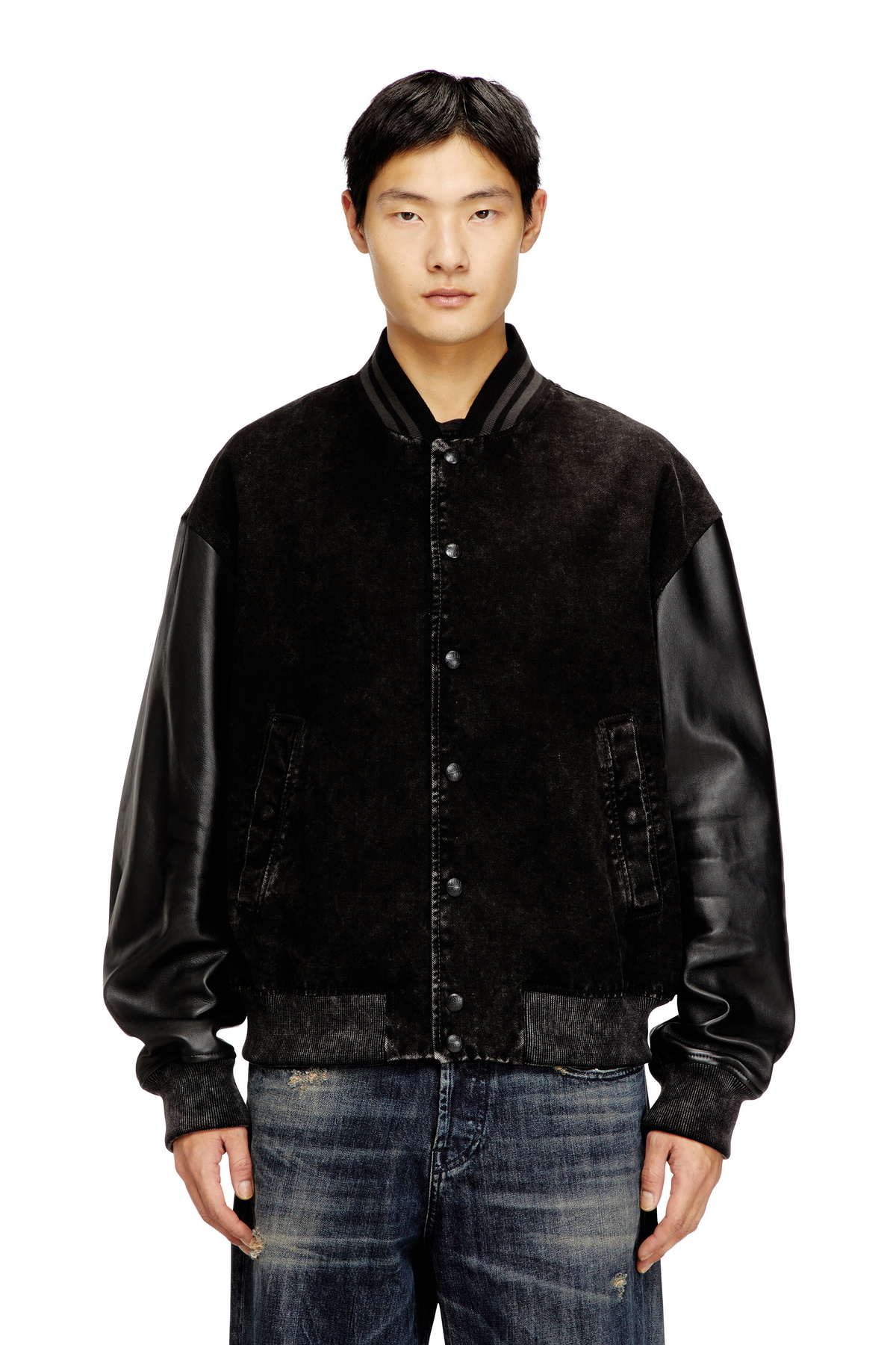 BLACKBARRETT by Neil Barrett Grey Down Reflective Bomber Jacket