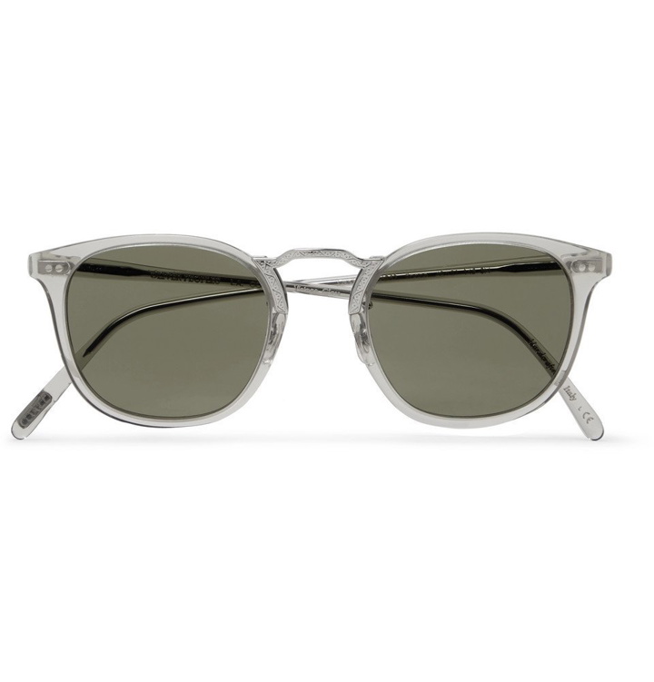 Photo: Oliver Peoples - Roone D-Frame Acetate and Silver-Tone Sunglasses - Silver