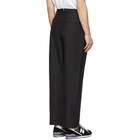 Junya Watanabe Black Wool Pleated Trousers