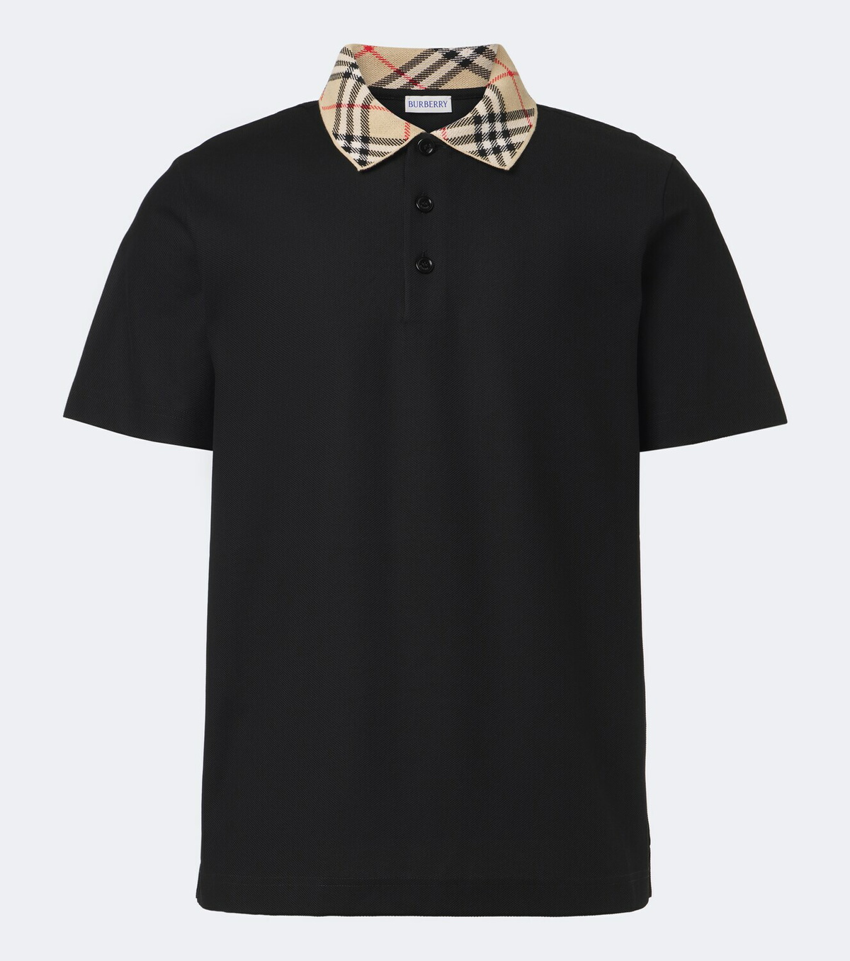 Burberry Burberry Check cotton piqué polo shirt