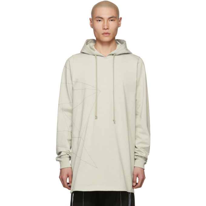 Photo: Rick Owens Grey Topstitching Hoodie