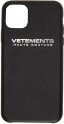 VETEMENTS Black Logo iPhone 11 Pro Max Case