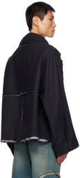 Edward Cuming Navy Paneled Jacket