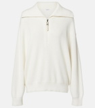 Brunello Cucinelli Monili oversized cotton half-zip sweater