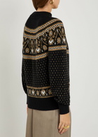 Khaite Guy Fair Isle Cashmere Jumper Black