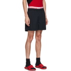 Versace Black Soft Wrinkled Shorts